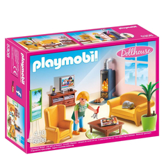 Конструктор Playmobil Кукольный дом Гостиная с камином 5308pm