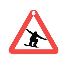 Аксессуар Sport-Sticker Сноуборд - треугольная табличка на присоске
