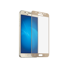 Аксессуар Защитное стекло Samsung Galaxy J7 2017 Onext с рамкой Gold 41444