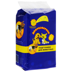 Подгузники для кошек и собак Пелигрин Доброзверики XXS до 2kg 30-40cm 24шт