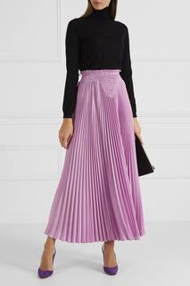 Шелковая плиссированная юбка Valentino