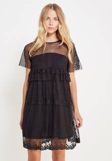 Платье LOST INK STAR MESH SWING WITH SHIRRED BUST