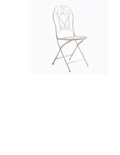 Складной круглый стул «тюильри» (белый антик) (object desire) белый 48.0x92.0x39.0 см.