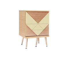Прикроватная тумба woo twins (woodi) зеленый 40.0x71.0x50.0 см.