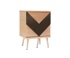 Прикроватная тумба woo twins (woodi) коричневый 40.0x71.0x50.0 см.
