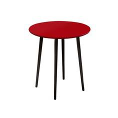 Обеденный стол спутник (woodi) красный 75.0 см.