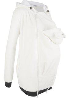 Флисовая куртка для беременных и молодых мам с карманом для малыша (кремовый) Bonprix