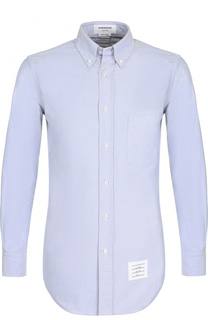 Хлопковая рубашка с отделкой на спине Thom Browne