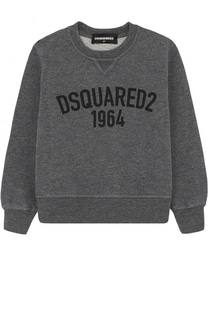 Хлопковый свитшот с принтом Dsquared2