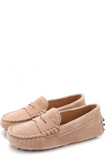 Замшевые мокасины с перемычкой Tod’s