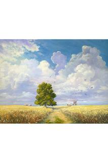 Картина "Дерево в поле" Ecoramka