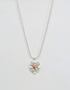 Ожерелье с кристаллами Swarovski от Krystal London - Серебряный
