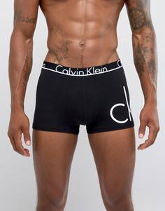 Хлопковые боксеры-брифы с логотипом Calvin Klein - Черный