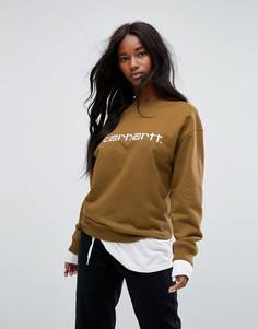 Свитшот с вышитым логотипом Carhartt WIP - Коричневый