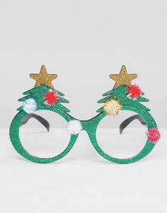 Новогодние очки с оправой в виде елок NPW - Мульти