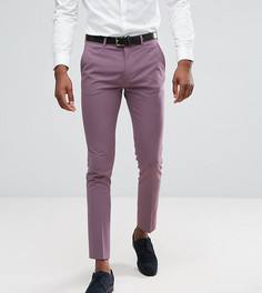Укороченные супероблегающие строгие брюки сливового цвета ASOS TALL - Фиолетовый