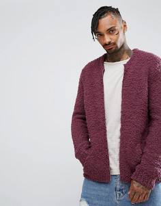Бомбер глубокого сливового цвета ASOS - Фиолетовый