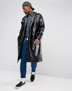 Черный свободный тренч ASOS - Черный