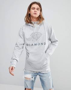 Худи с логотипом Diamond Supply - Серый