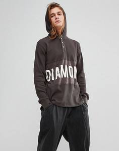 Худи с утепленной отделкой Diamond Supply - Коричневый