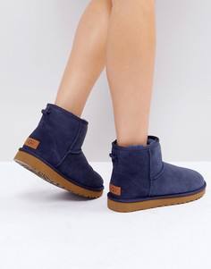 Темно-синие ботинки мини UGG Classic - Темно-синий