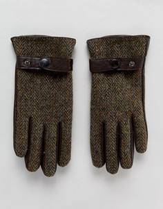 Твидовые перчатки Boardmans - Коричневый
