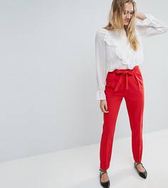 Тканые брюки галифе с поясом оби ASOS TALL - Красный