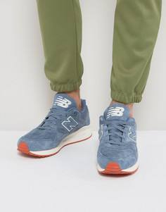 Синие замшевые кроссовки New Balance 530 M530VCB - Синий