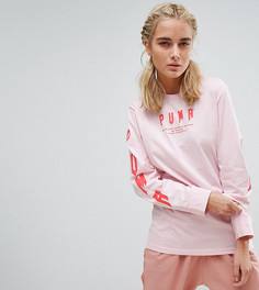 Розовый лонгслив оверсайз Puma эксклюзивно для ASOS - Розовый