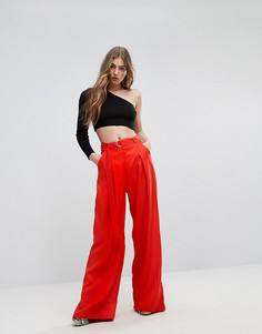 Широкие брюки PrettyLittleThing - Красный