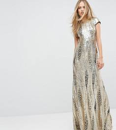 Платье макси с пайетками TFNC - Золотой