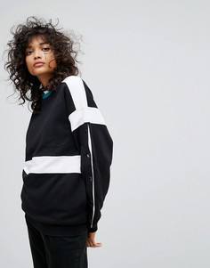 Свитшот в стиле колор блок с кнопками ASOS - Мульти