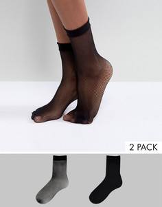 2 пары сетчатых носков Vero Moda - Черный