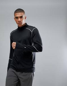 Черный свитшот на молнии New Look SPORT - Черный