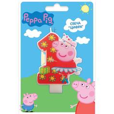 Свеча Peppa Pig «Цифра 1»
