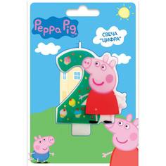 Свеча Peppa Pig «Цифра 2»