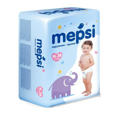 Подгузники Mepsi Трусики XL 12-22кг 38шт