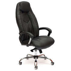 Компьютерное кресло TetChair Boss Люкс хром Black 36-6/36-6/06