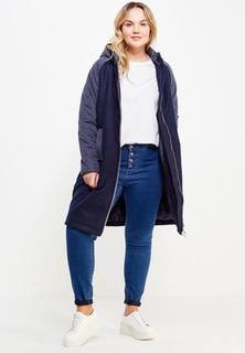 Куртка утепленная LOST INK PLUS PADDED COAT IN FABRIC MIX