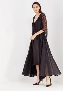 Платье Brassorti Черное шелковое платье в пол
