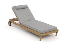 Шезлонг reef (yachtline) серый 79x31x222 см.