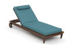 Шезлонг reef (yachtline) бирюзовый 79x31x222 см.