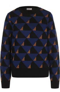 Шерстяное пуловер с круглым вырезом Dries Van Noten