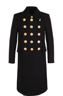 Шерстяной пальто с отложным воротником Dolce &amp; Gabbana