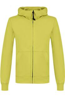 Хлопковая толстовка на молнии с капюшоном C.P. Company