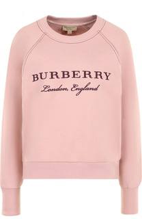 Хлопковый свитшот с круглым вырезом Burberry