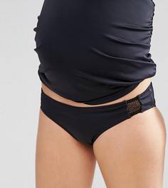 Плавки бикини для беременных с сетчатыми вставками ASOS Maternity - Черный