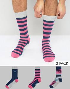 Набор из 3 пар носков в полоску Original Penguin - Мульти