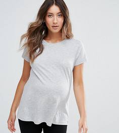 Футболка для беременных с круглым вырезом ASOS Maternity - Серый