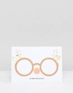 Новогодняя открытка с очками Meri Meri - Мульти